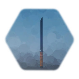Ninja sword with wooden handle