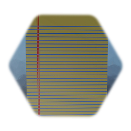 Single Piece of Paper from Legal Pad