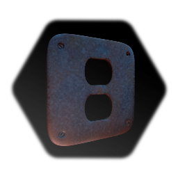 Metal Single Outlet Junction Box Plate