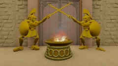 Remix of Olympus coliseum world plate