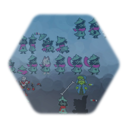 Deltarune battle sprites