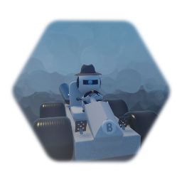 Bot boy in a go kart Meta runner racing 4