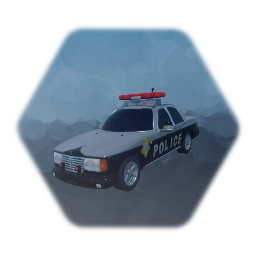 Japanese police car with rig animation