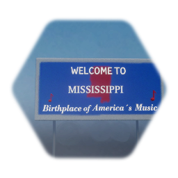Mississippi welcome sign