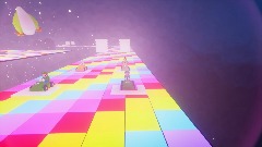 SNES Rainbow Road Mario Kart allstars racing Luigi