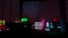 Neon Hotel Room @ Night