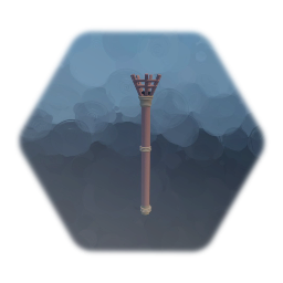 Unlit Tiki torch