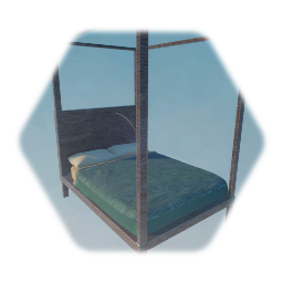 Queen Size Bed (Green)