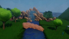 Little River with a home