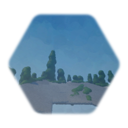 Rocky forest backdrop