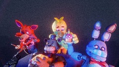 The Fazgang watching the FNaF 1 Movie