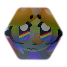 Transparent rainbow ball slime gurl