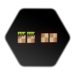 Sonic The Hedgehog - Green Hill grass and dirt block arredonded