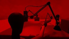 2 guys and a girl having a podcast