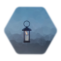 Lantern with candle