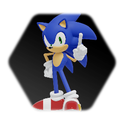 Remix of Sonic the Hedgehog CGI Model