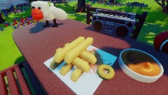 Feed the the Seagull delicious fries!
