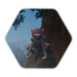 Remix of Monkey  Grouped sculpt  to puppet