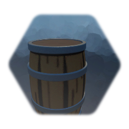 Medieval barrel(Painted detail)