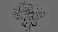 a sketch of my minecraft avatar :DD