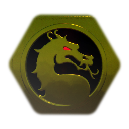 Golden Mortal Kombat Dragon logo