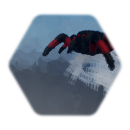 Black & Red jumping Spider spirit Halloween