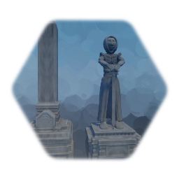 Graveyard Monolith and Statue