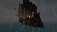 storm in middle of ocean