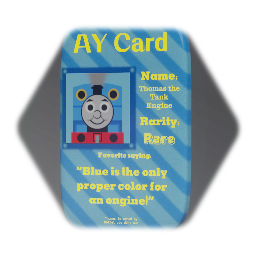 Thomas the Tank Engine AY card