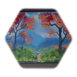 Fall Colors Framed Painting