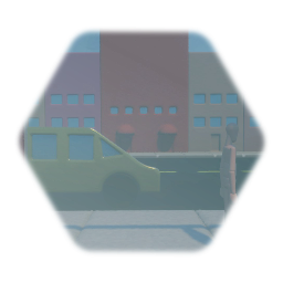 City Street Window View