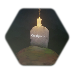 Spooky Gravestone Animated Checkpoint