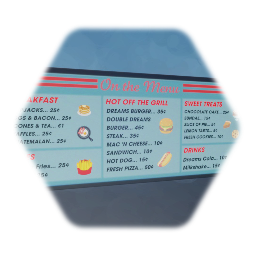 Diner Menu