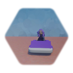 Lucinia in a go kart MRR3