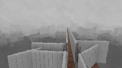 Toy car racing in the walls