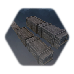 wooden crates and boxes