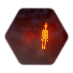 Flaming puppet
