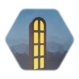 4 block window (1 arch and 3 squares) - double sided options