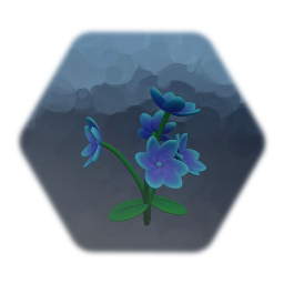 Simple Blue Step-Sensing Flower
