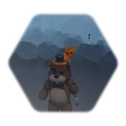 Ignited Freddy with cat