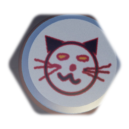 Cat Vibing Meme Button