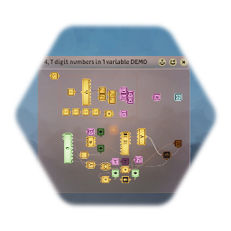 4, 7 Digit Variables in 1 Variable DEMO