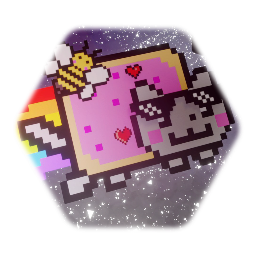 Nyan cat preparado para una batalla de rap