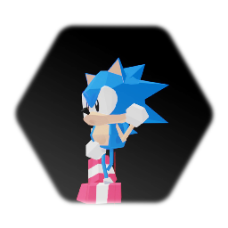 Playable Low poly Sonic