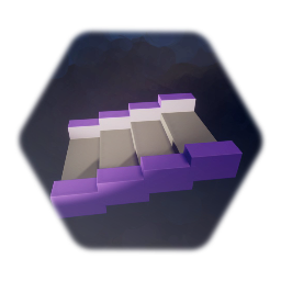 Purple disc stairs