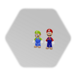 Green mario and red luigi