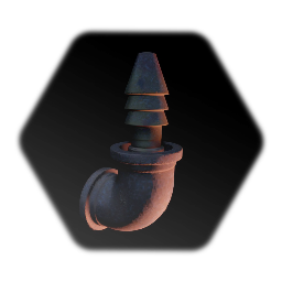 Rusty Pipe 90 Elbow to Hose