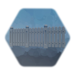 White Fancy Picket fence