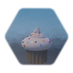 Cupcake with sprinkles