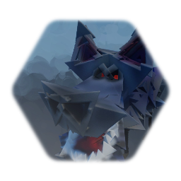 Epic wolf creative art style